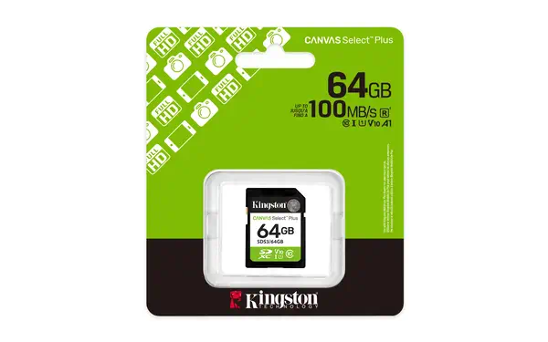 64 Go SDXC Canvas Select Plus Gen3 100 Mo/s C10 UHS-I U1 V10 - Kingston - Carte Mémoire - visuel 3