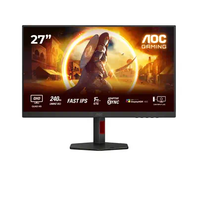AOC G4 Q27G4ZR écran plat de PC 68,6 cm (27") 2560 x 1440 pixels Quad HD LED Noir, Rouge - Ecran Ordinateur - visuel 1