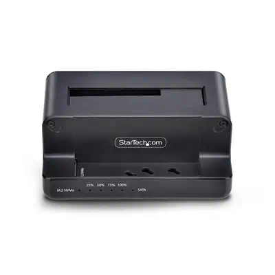 Duplicateur de Disque M.2 NVMe vers 2,5/3,5 » SATA, Clonage/Dock de Disque SSD Autonome à Deux Baies - StarTech - Disque dur SSD - visuel 3