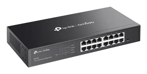 TP-Link Omada ES216G commutateur réseau Géré L2 Gigabit Ethernet (10/100/1000) Noir - Switchs et Hubs - visuel 4