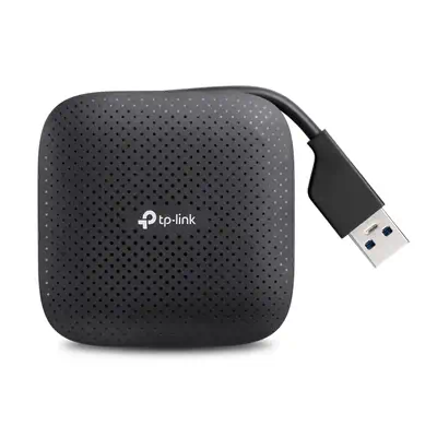 TP-Link UH400 hub & concentrateur USB 3.2 Gen 1 (3.1 Gen 1) Type-A 5000 Mbit/s Noir - Switchs et Hubs - visuel 1
