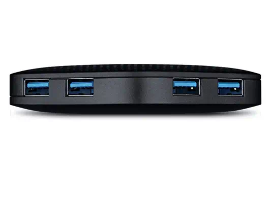TP-Link UH400 hub & concentrateur USB 3.2 Gen 1 (3.1 Gen 1) Type-A 5000 Mbit/s Noir - Switchs et Hubs - visuel 2