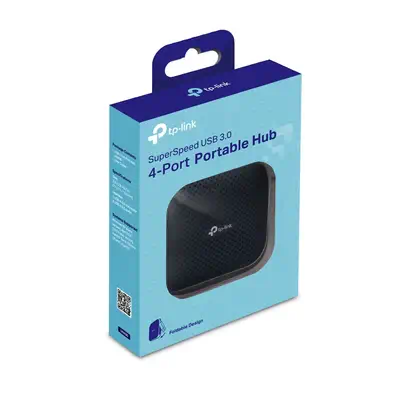 TP-Link UH400 hub & concentrateur USB 3.2 Gen 1 (3.1 Gen 1) Type-A 5000 Mbit/s Noir - Switchs et Hubs - visuel 5