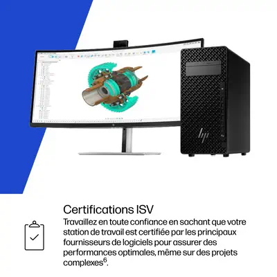 HP Z2 Tower G1i Intel Core Ultra 7 265 32 Go DDR5-SDRAM 1 To SSD NVIDIA RTX A1000 Windows 11 Pro Sta - Station de Travail - visuel 10