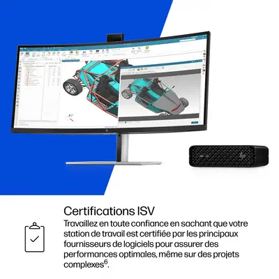 HP Z2 G1i Intel Core Ultra 7 265 16 Go DDR5-SDRAM 1 To SSD NVIDIA RTX A1000 Windows 11 Pro Mini PC S - Station de Travail - visuel 10