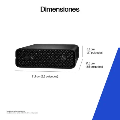 HP Z2 G1i Intel Core Ultra 7 265 16 Go DDR5-SDRAM 1 To SSD NVIDIA RTX A400 Windows 11 Pro Mini PC St - Station de Travail - visuel 5