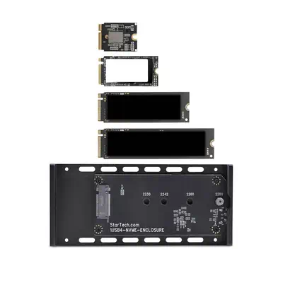 Boîtier SSD NVMe Externe USB-C/Thunderbolt, Boîtier USB4 M.2 NVMe, 40 Gbps, Boîtier Dissipateur Ther - StarTech - Accessoire Stockage - visuel 3