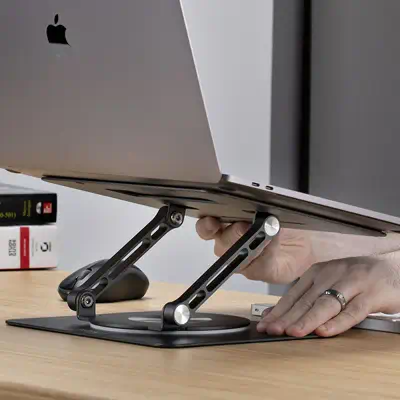 Support Rotatif pour PC Portable, Base Pivotante à 360&deg;, Support Rotatif pour Bureau, Hauteur et - StarTech - Accessoires Tablette - visuel 7