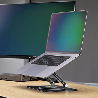 Support Rotatif pour PC Portable, Base Pivotante à 360&deg;, Support Rotatif pour Bureau, Hauteur et - StarTech - Accessoires Tablette - visuel 8