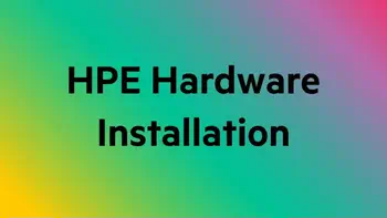 HPE MSA Family Installation and Startup Service offre