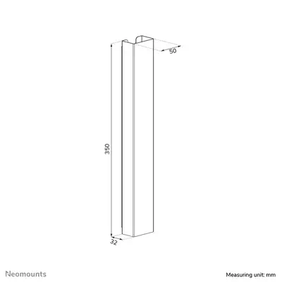 Neomounts ADS06-123WH Cache-câble - fixation magnétique - universel - Support Fixe & Mobile - visuel 10
