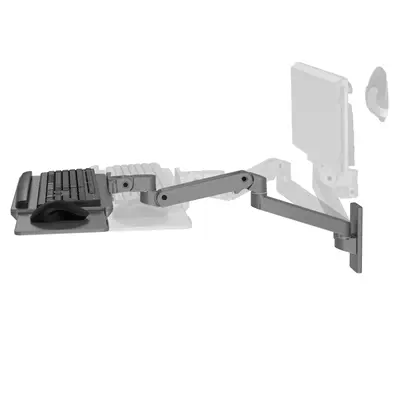 Bras LX Pro pour clavier avec fixation murale (gris foncé) - Ergotron - Accessoire ENI, TBI et VPI - visuel 3
