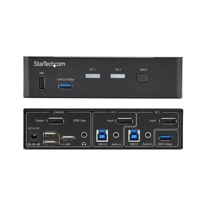 Switch KVM DisplayPort 2 Ports, 4K 60 Hz, DP 1.2, Gestion EDID, Hub USB 3.0 2 Ports, 4 Ports USB HID - StarTech - Accessoire Réseau - visuel 5