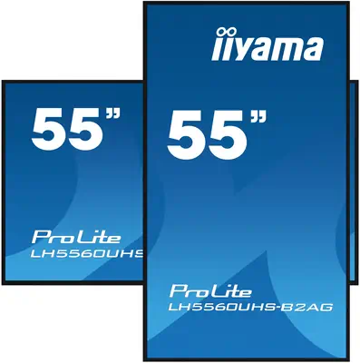 iiyama LH5560UHS-B2AG Écran d'affichage dynamique Carte A numérique 139,7 cm (55") LED Wifi 500 cd/m - Affichage dynamique - visuel 2