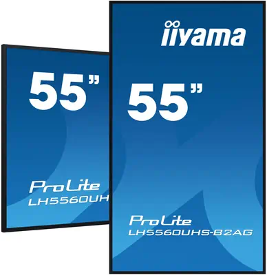 iiyama LH5560UHS-B2AG Écran d'affichage dynamique Carte A numérique 139,7 cm (55") LED Wifi 500 cd/m - Affichage dynamique - visuel 1