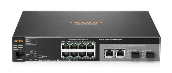 HPE Aruba Networking Aruba 2530 8G Géré L2 Gigabit Ethernet (10/100/1000) 1U Gris - Service et Support - visuel 1