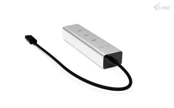 USB-C Charging Metal HUB 5port with USB-C video I-Tec - visuel 1 - hello RSE - Prise en charge vidéo avancée