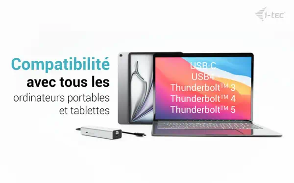 USB-C Charging Metal HUB 5port with USB-C video 8K + Power Delivery 85W - I-Tec - Station d'accueil pour portable - visuel 7