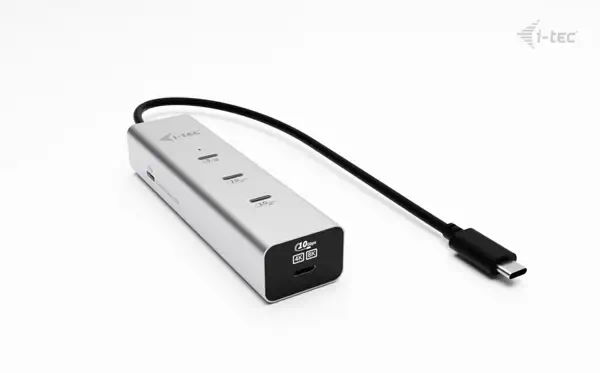 USB-C Charging Metal HUB 5port with USB-C video I-Tec - visuel 1 - hello RSE - Connectivité robuste