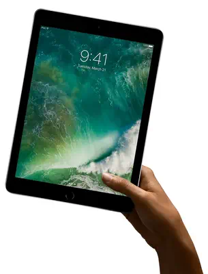 iPad 5 9.7'' 32Go - Gris - WiFi Coque Noire - Grade Reconditionné en France Bon état - Apple - Tablette reconditionnée - visuel 2