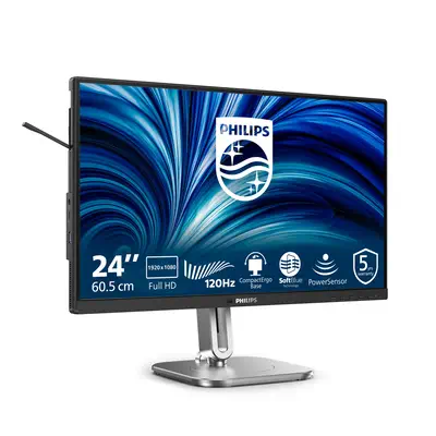 Philips 4000 series 24B2N4200/00 écran plat de PC 60,5 cm (23.8") 1920 x 1080 pixels Full HD LCD Gri - Ecran Ordinateur - visuel 2
