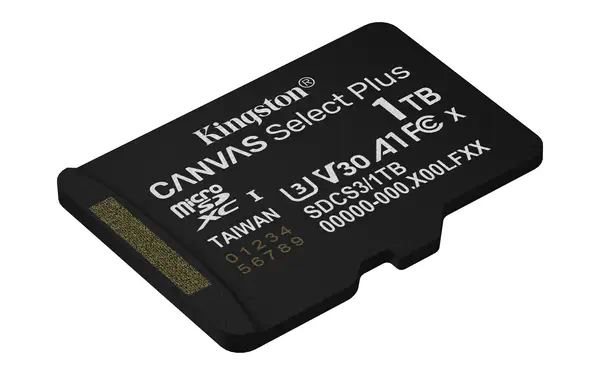 1TB microSDXC Canvas Select Plus Gen3 150MB/s A1 Kingston - visuel 1 - hello RSE - Conception durable