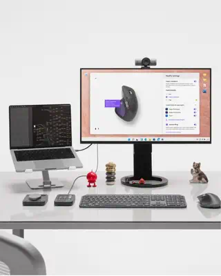 Logitech MX Master 4 souris Bureau Droitier RF Logitech - visuel 1 - hello RSE - Charge rapide USB-C, autonomie prolongée