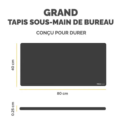 Fellowes Breyta sous-mains Noir - Tapis - visuel 3