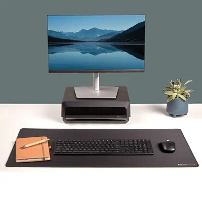 Fellowes Breyta sous-mains Tissu, Polyester, Caoutchouc Gris - Tapis - visuel 2