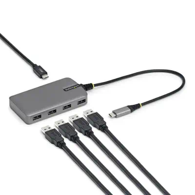 StarTech.com 5G4AC-USB-C-HUB hub & concentrateur USB 3.2 Gen 1 (3.1 Gen 1) Type-C 5000 Mbit/s Gris - Accessoire Stockage - visuel 1