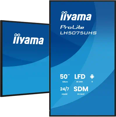 iiyama LH5075UHS-B2AG Écran d'affichage dynamique Écran plat de signalisation numérique 125,7 cm (49 - Ecran Ordinateur - visuel 5