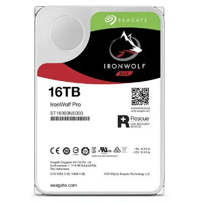 Seagate IronWolf Pro ST16000NT001 disque dur 16 To 7200 tr/min 256 Mo 3.5" Série ATA III - Disque dur Interne - visuel 4