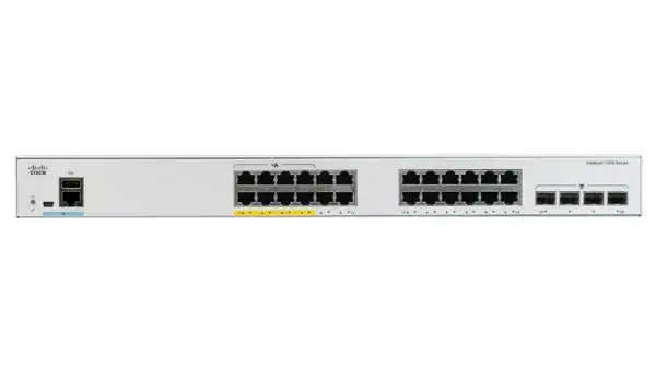 Cisco C1000-24P-4G-L Géré L2 Gigabit Ethernet (10/100/1000) Connexion Ethernet, supportant l'aliment - Switchs et Hubs - visuel 1