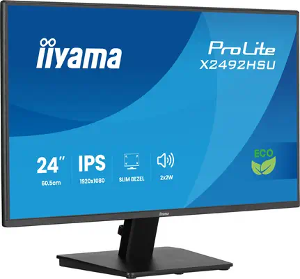 iiyama ProLite X2492HSU-B1 écran plat de PC 61 cm (24") 1920 x 1080 pixels Full HD LED Noir - Ecran Ordinateur - visuel 4