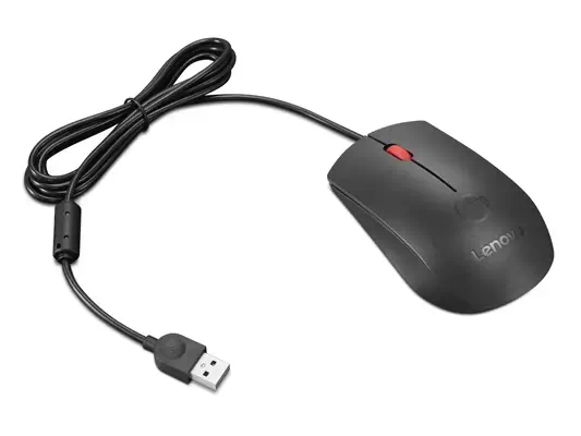 Lenovo 4Y51S24029 souris Bureau Ambidextre USB Type-A Optique Lenovo - visuel 1 - hello RSE - Résolution précise des mouvements