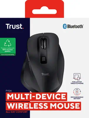 Trust Fyda souris Bureau Droitier RF sans fil + Bluetooth Optique 2400 DPI - Souris - visuel 8