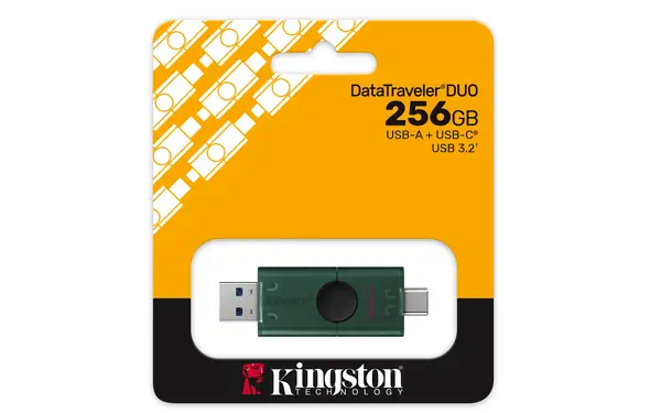 256 Go USB-A + USB-C 3.2 Gen 1 DataTraveler DuoG2 - Kingston - Adaptateur stockage - visuel 6