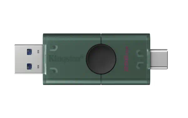 256 Go USB-A + USB-C 3.2 Gen 1 DataTraveler DuoG2 - Kingston - Adaptateur stockage - visuel 2