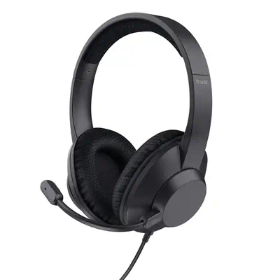 Trust Ayda Max Casque Avec fil Arceau Appels/Musique USB Type-C / USB Type-A Noir - Casque Micro - visuel 1