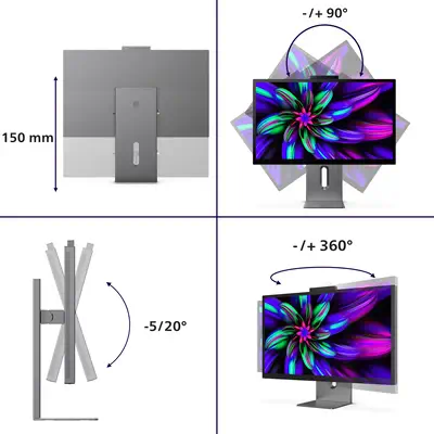 Philips Brilliance 27E3U7903/00 écran plat de PC 68,6 cm (27") 5120 x 2880 pixels 5K Ultra HD LCD Gr - Ecran Ordinateur - visuel 3