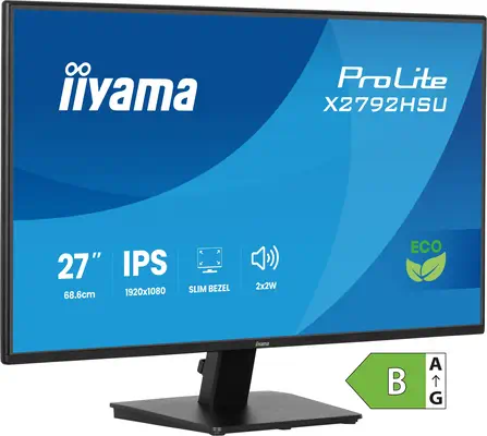 iiyama ProLite X2792HSU-B1 écran plat de PC 68,6 cm (27") 1920 x 1080 pixels Full HD LED Noir - Ecran Ordinateur - visuel 4