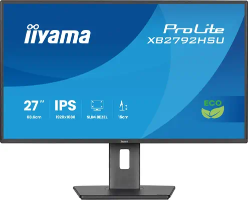 iiyama ProLite XB2792HSU-B1 écran plat de PC 68,6 cm (27") 1920 x 1080 pixels Full HD LED Noir - Ecran Ordinateur - visuel 2