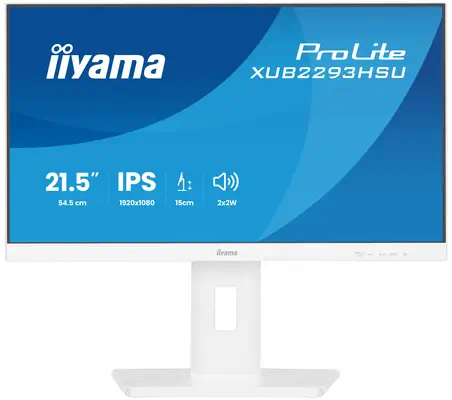 iiyama ProLite XUB2293HSU-W7 écran plat de PC 54,6 cm (21.5") 1920 x 1080 pixels Full HD LED Blanc - Ecran Ordinateur - visuel 3