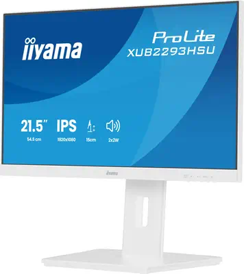 iiyama ProLite XUB2293HSU-W7 écran plat de PC 54,6 cm (21.5") 1920 x 1080 pixels Full HD LED Blanc - Ecran Ordinateur - visuel 5