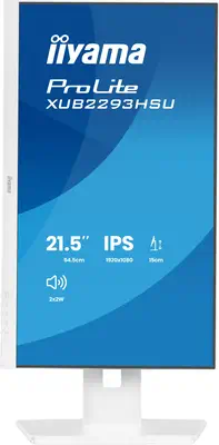 iiyama ProLite XUB2293HSU-W7 écran plat de PC 54,6 cm (21.5") 1920 x 1080 pixels Full HD LED Blanc - Ecran Ordinateur - visuel 4