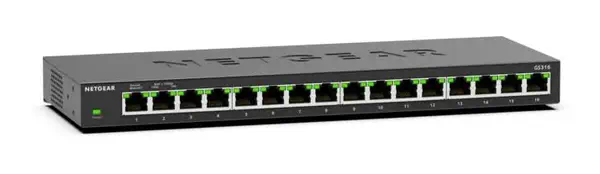 NETGEAR GS316 Non-géré L2 Gigabit Ethernet (10/100/1000) Noir - Netgear - Switchs et Hubs - visuel 1