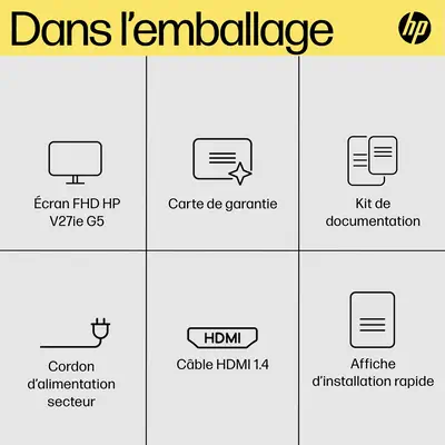 Écran FHD V27ie G5 HP HP - visuel 1 - hello RSE - AMD FreeSync™