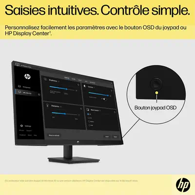 Écran FHD V27ie G5 HP HP - visuel 1 - hello RSE - Gestion ordonnée des câbles