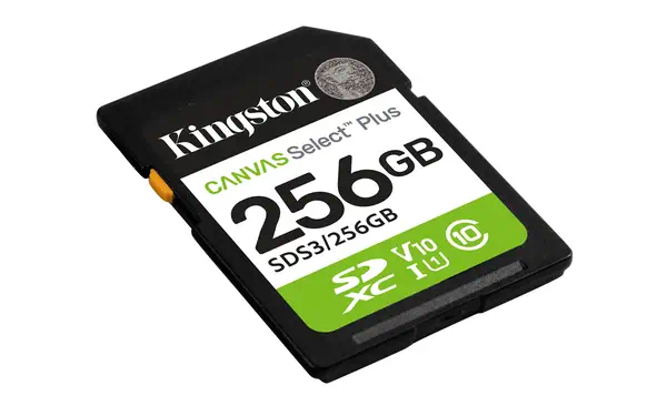 256 Go SDXC Canvas Select Plus Gen3 150 Mo/s C10 UHS-I U1 V10 - Kingston - Carte Mémoire - visuel 2