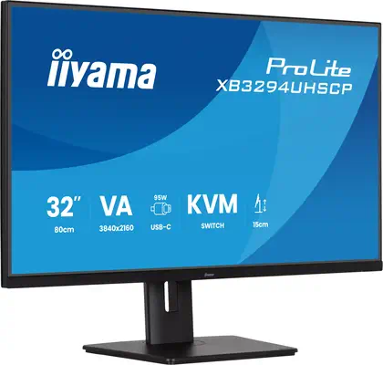 iiyama ProLite XB3294UHSCP-B1 écran plat de PC 80 cm (31.5") 3840 x 2160 pixels 4K Ultra HD Noir - Ecran Ordinateur - visuel 3